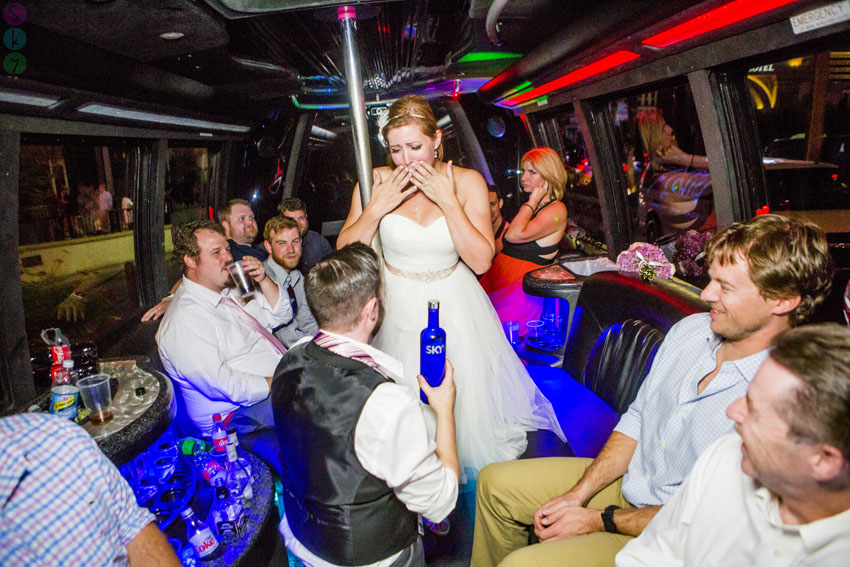 Las Vegas Strip Party Bus Wedding Photos Lauren Kit