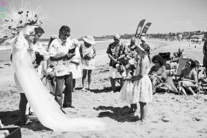 San Diego Wedding Photography Encinitas Beach Bride Indian Headress Boho Beach Wedding (1)