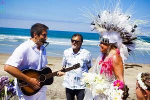 San Diego Wedding Photography Encinitas Beach Bride Indian Headress Boho Beach Wedding (18)