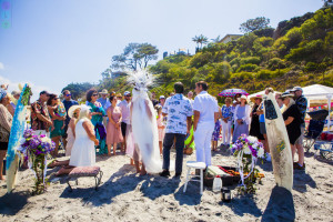 San Diego Wedding Photography Encinitas Beach Bride Indian Headress Boho Beach Wedding (20)