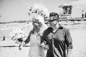 San Diego Wedding Photography Encinitas Beach Bride Indian Headress Boho Beach Wedding (5)