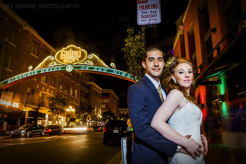 San Diego Downtown Wedding Photographs – Midway San Diego – San Diego Wedding Gown