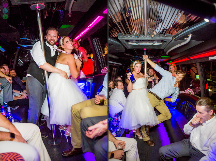 Las Vegas Strip Party Bus Wedding Photos - Lauren + Kit | Atlanta