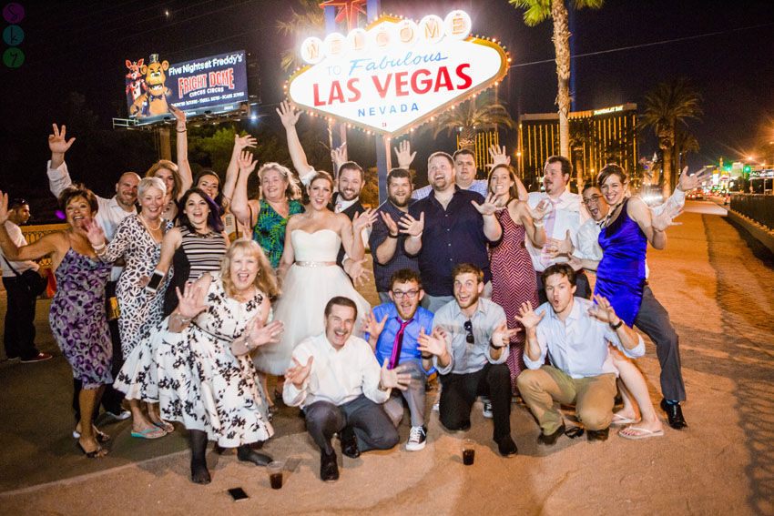 Las Vegas Strip Party Bus Wedding Photos – Lauren + Kit