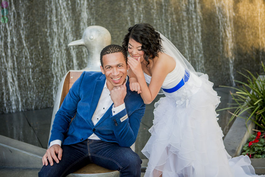 1st Look Wedding Photos Las Vegas Aria Hotel | Michelle + Randell