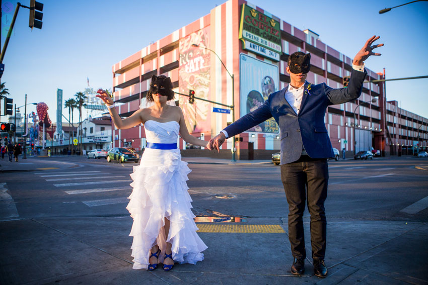 Downtown Las Vegas Wedding Photos Art District | Michelle + Randell