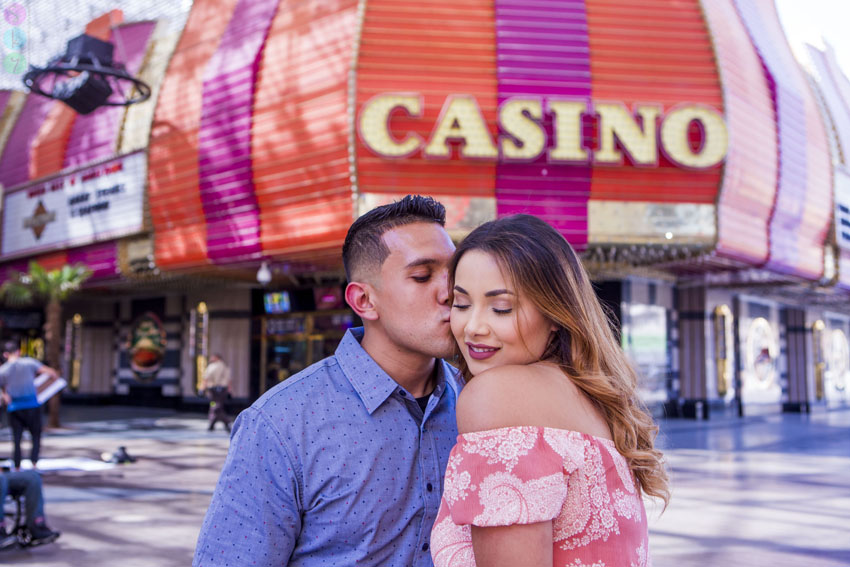 Las Vegas Engagement Photos – EDC Proposal – Ana + Erick