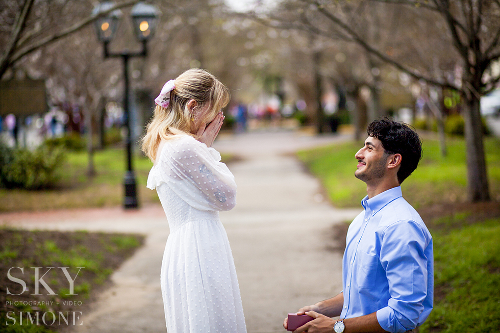 Atlanta Engagement Photographer | Surprise Proposal Macon | Emily + Chris