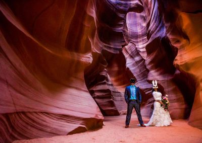 Atlanta Wedding Photographers Photo of Bride and Groom in Cave Destination