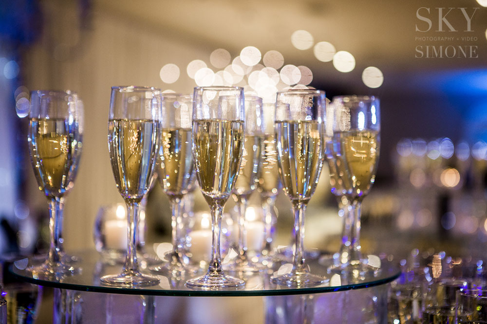 Atlanta Wedding Photographers Reception Champagne
