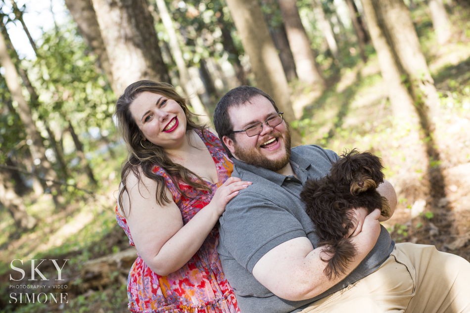 Puppy and Us photoshoot, Brand New Puppy Family Pictures by Cherokee County Photographer
